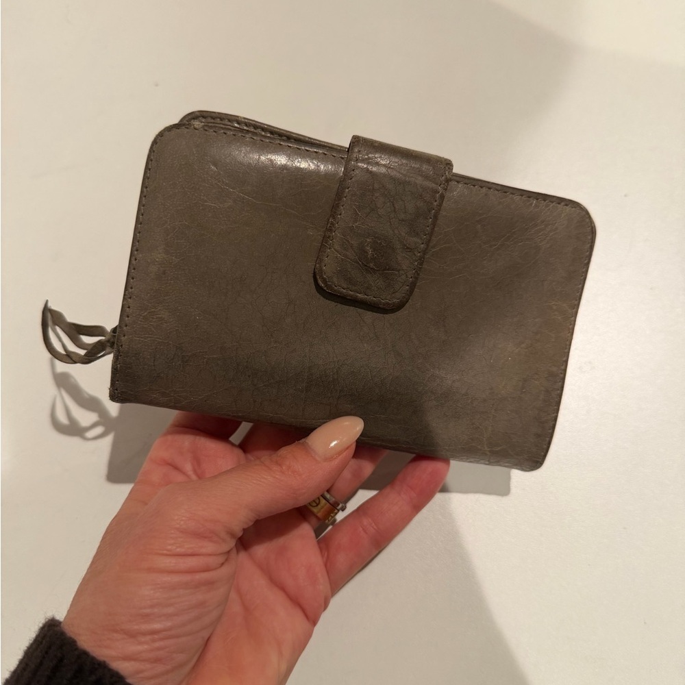 Balenciaga Paris Grey Leather Wallet with Zipper and change purse - Picture 2 of 10